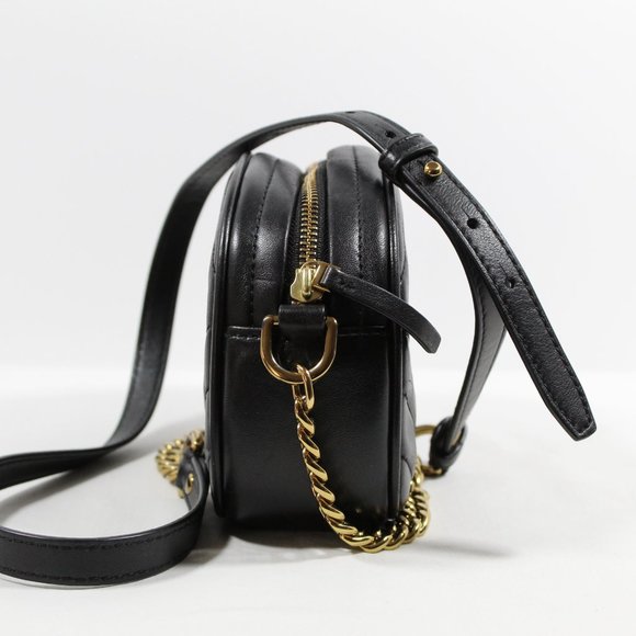 Tory Burch Women's Kira Chevron Small Camera Bag - Black - Picture 4 of 9